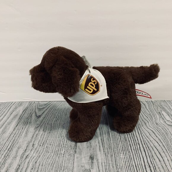 Rare Douglas UPS Chocolate Labrador With Bandana Plush Dog Stuffed Animal - Picture 1 of 6